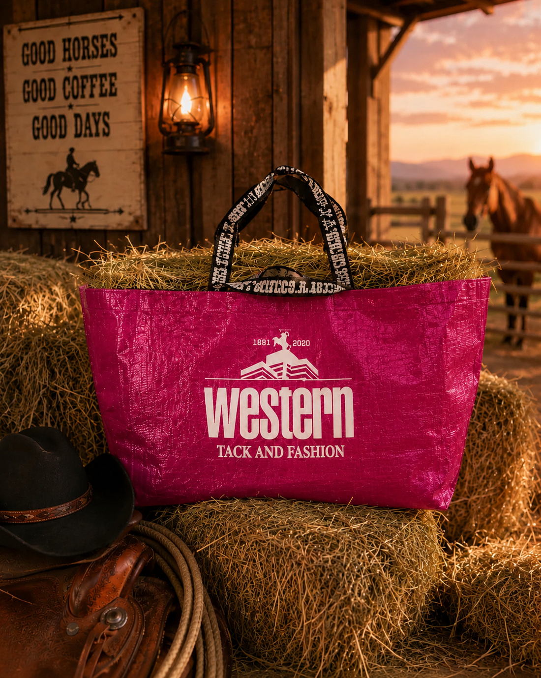 Höpåse Western Tack and Fashion Stor Cerise