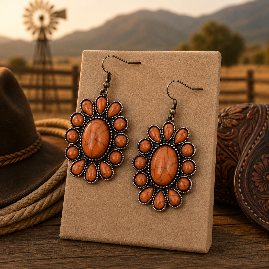 Copper Mesa Bloom Earrings