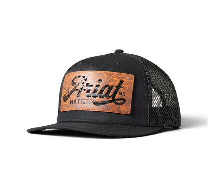 Ariat Leather Flag Patch Cap