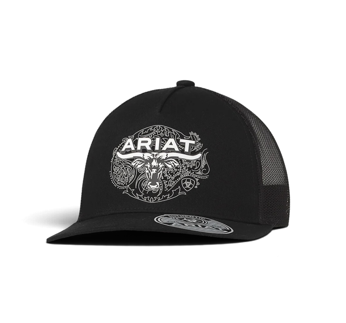 Ariat Longhorn Truckerkeps – Black