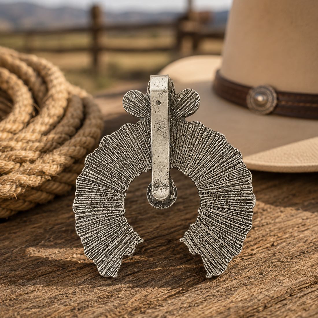 Turquoise Crescent Wild Rag Slide