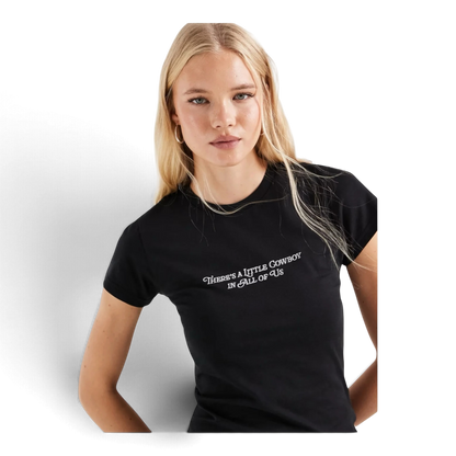 Wrangler Shrunken Band Tee Jet Black