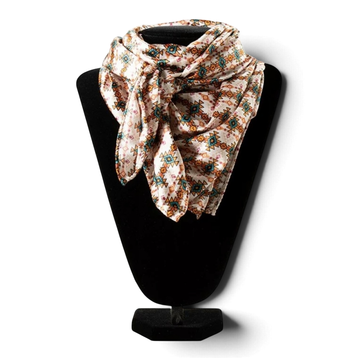 M&amp;F Western Wild Rag 100% Siden – Aztec Print