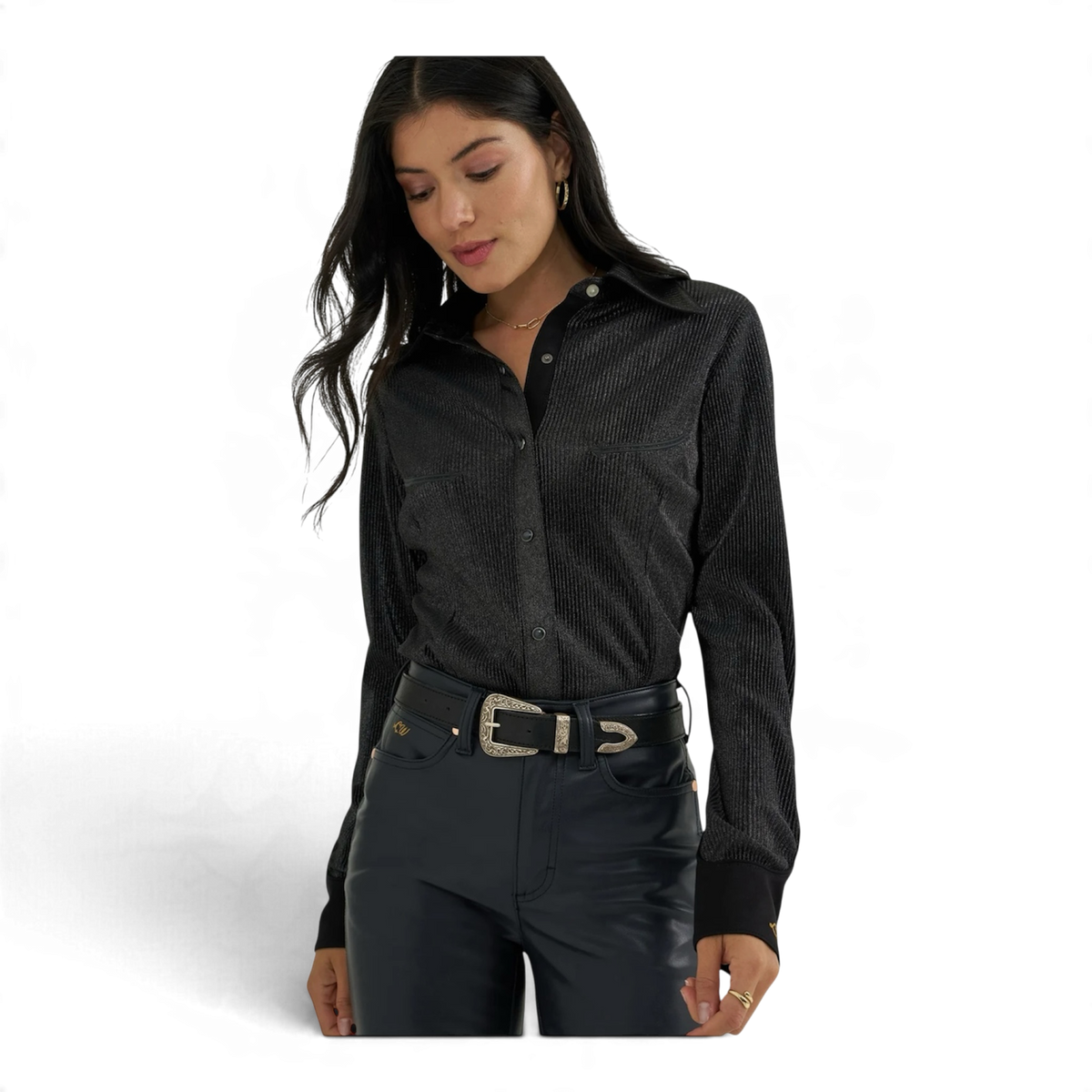 Wrangler x Lainey Wilson Lainey Shirt – Shimmer Night Sky