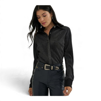 Wrangler x Lainey Wilson Lainey Shirt – Shimmer Night Sky