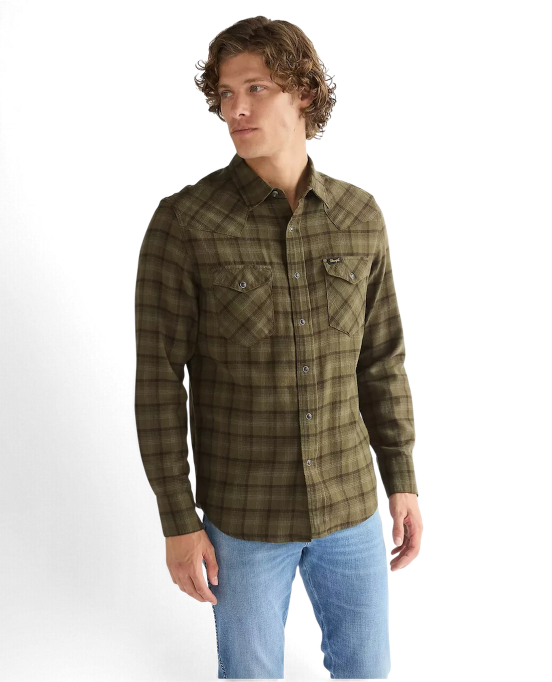 Wrangler Regular Western Shirt – Olive Night