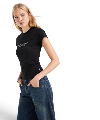 Wrangler Shrunken Band Tee Jet Black