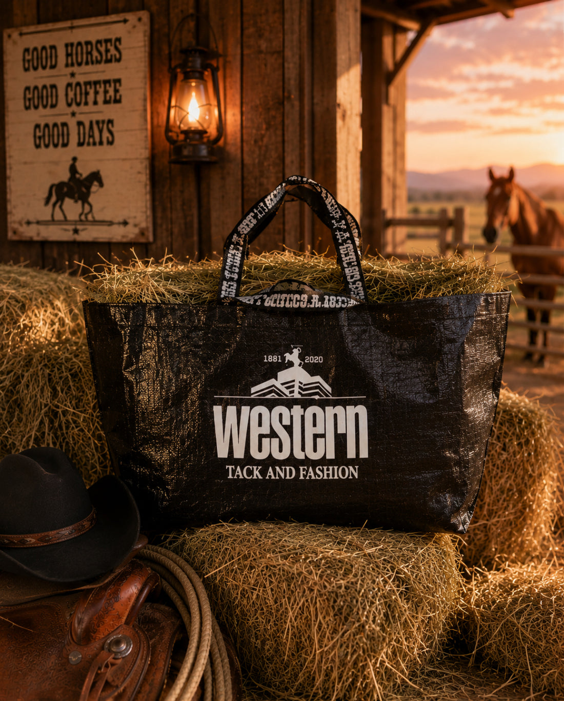Höpåse Western Tack and Fashion Stor Svart