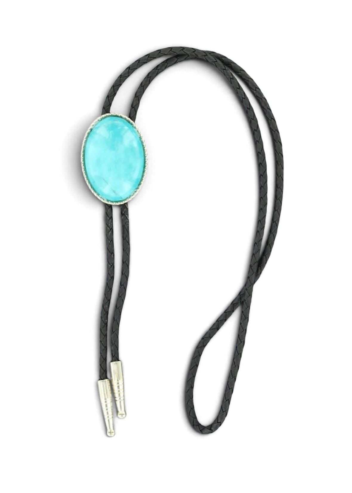Double S Western Bolo Tie – Turquoise