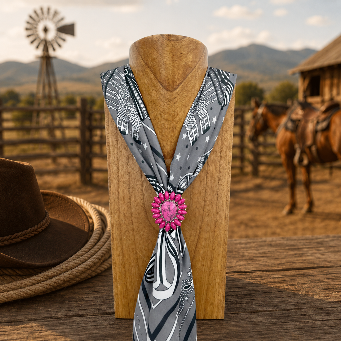 Cerise Wild Rag Slide