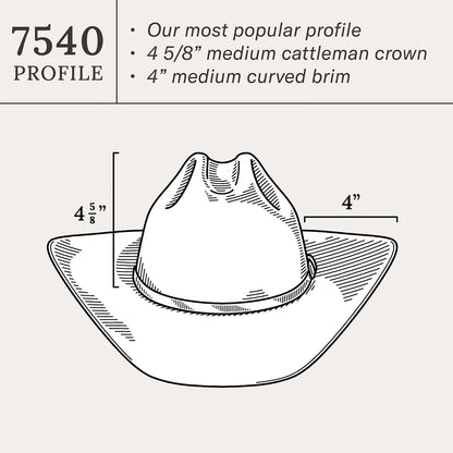 Stetson Corral Buffalo 4X Chocolate