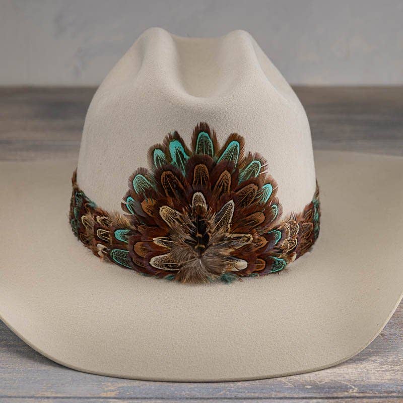 Western Feather Hat Band - Canyon