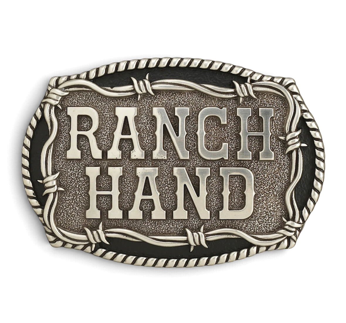 Nocona Ranch Hand Western Bältesspänne – Antiksilver