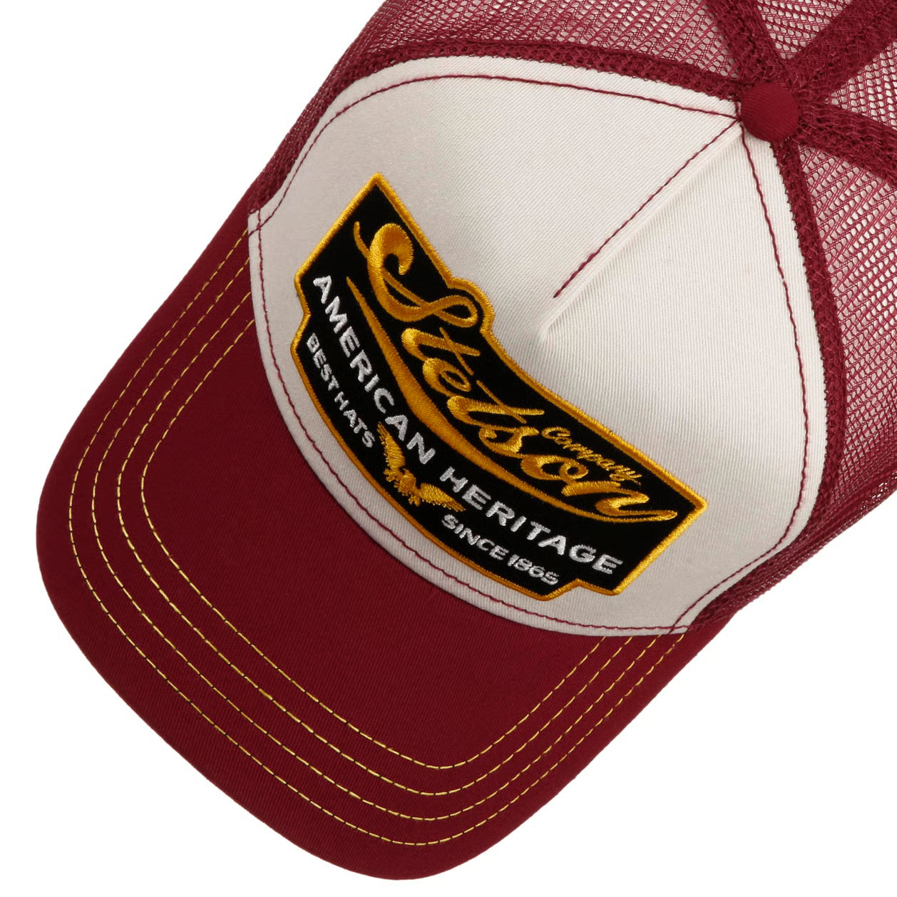 American Heritage Bordeaux Trucker Keps Stetson