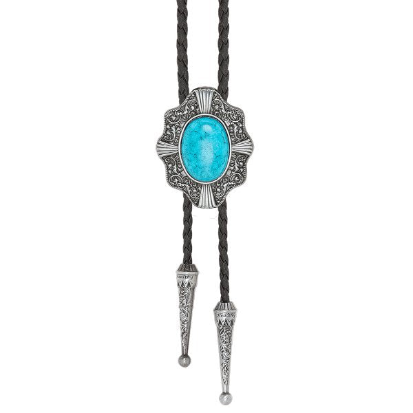 Bolo Tie Stars &amp; Stripes Turquoise Stone