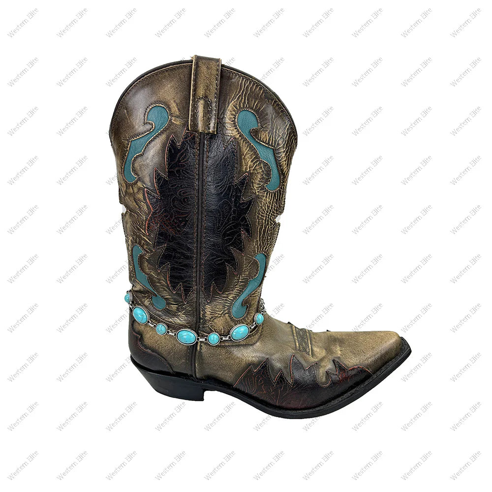 Boots Kedja Oval Turkos Stenar