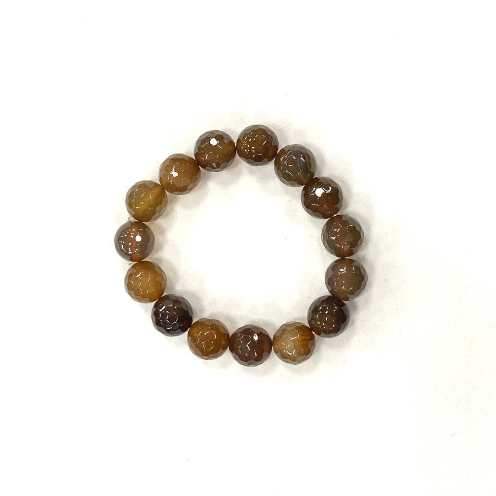 Brun Sten Armband