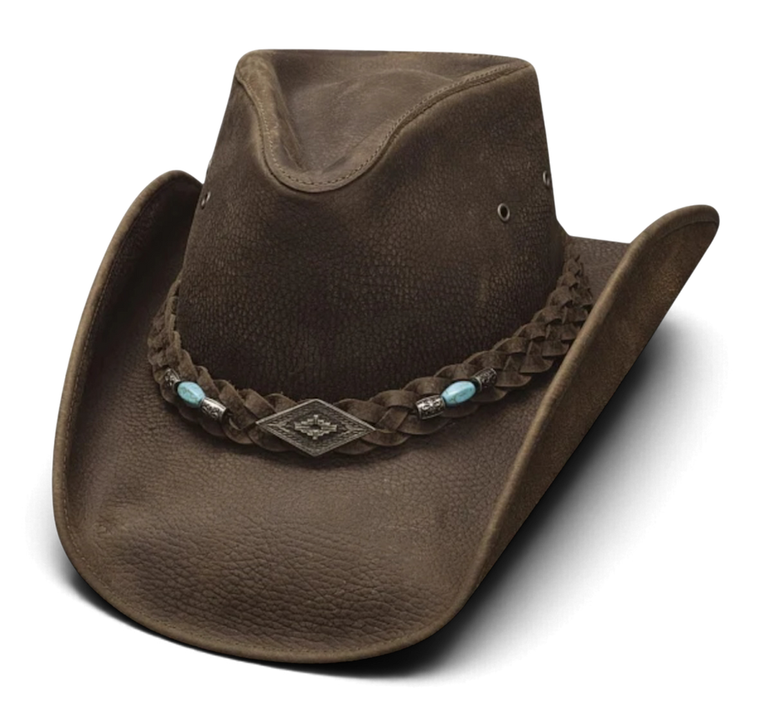 Bullhide Royston Chocolate Leather Rodeo Hat