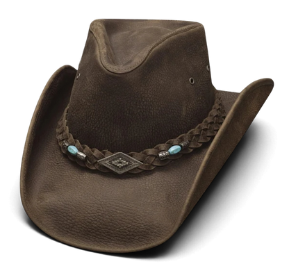 Bullhide Royston Chocolate Leather Rodeo Hat