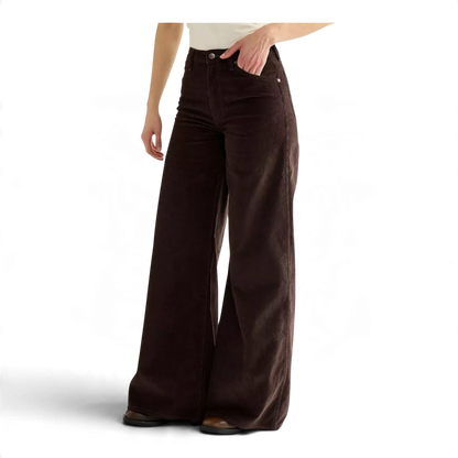 Wrangler Canyon Loose Corduroy Trousers – Chocolate Torte