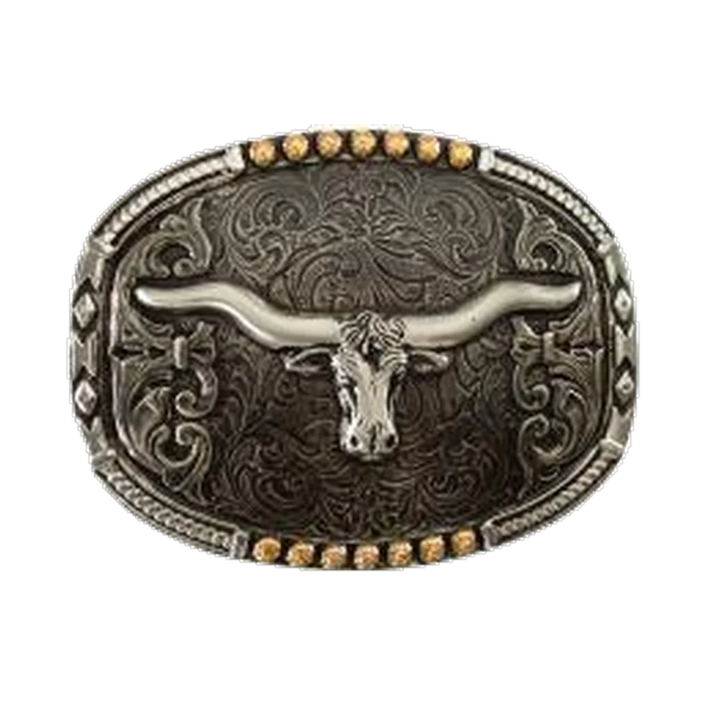 Bältesspänne Oval Longhorn