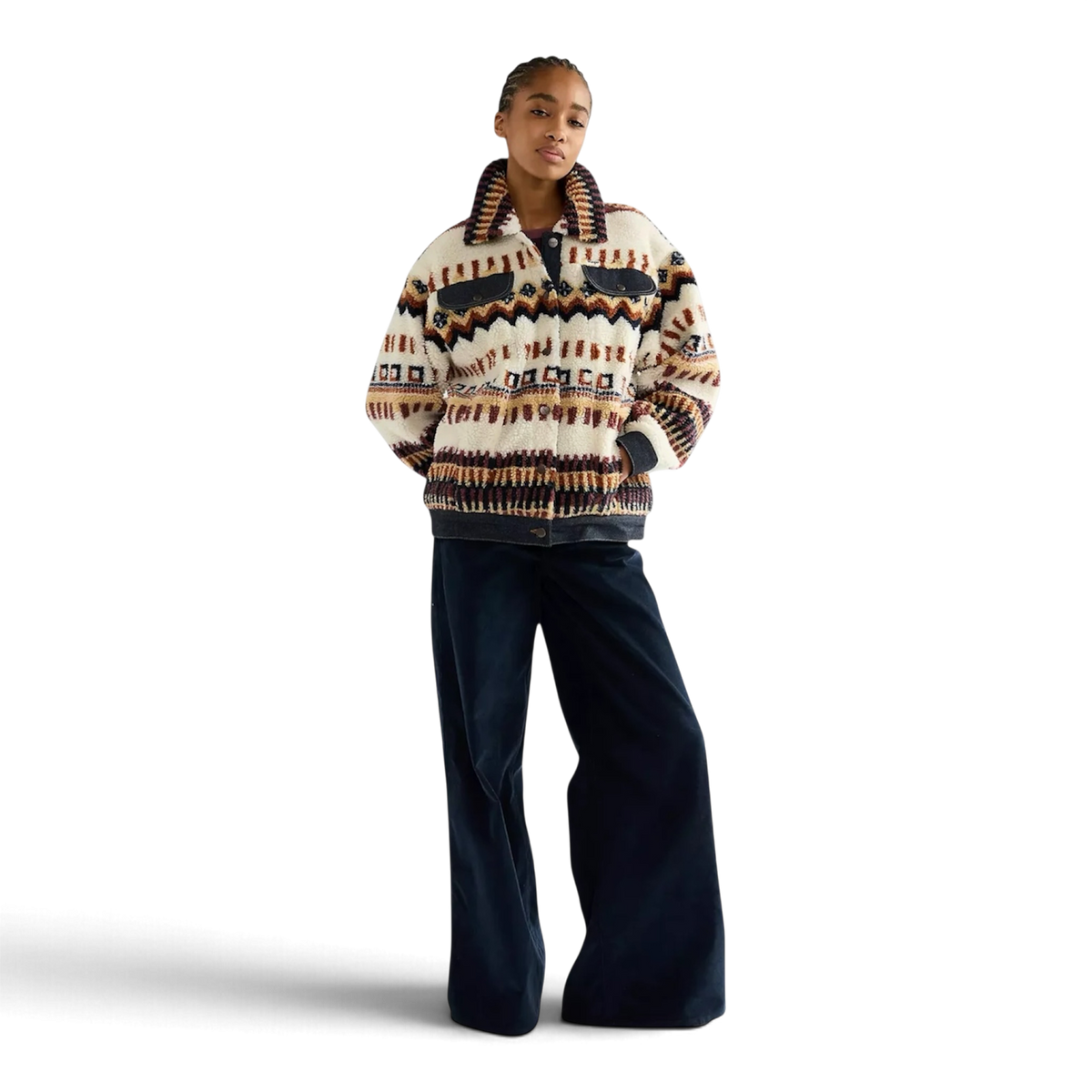 Wrangler Relaxed Sherpa Trucker Jacket – Fun Fairisle