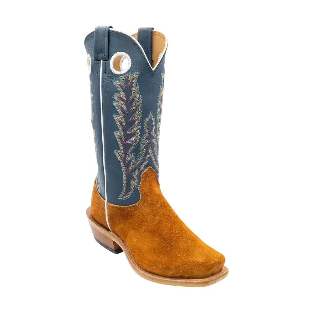 Fenoglio Boots – Red Brown Roughout w/ Blue Bios