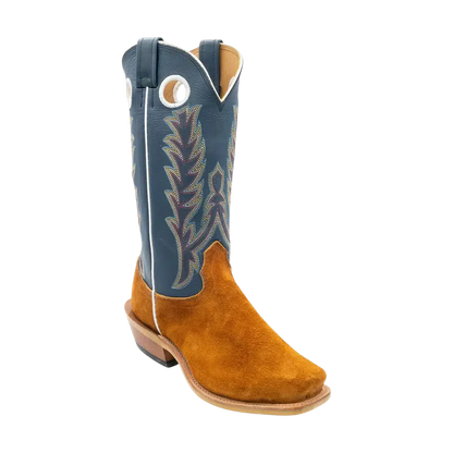 Fenoglio Boots – Red Brown Roughout w/ Blue Bios