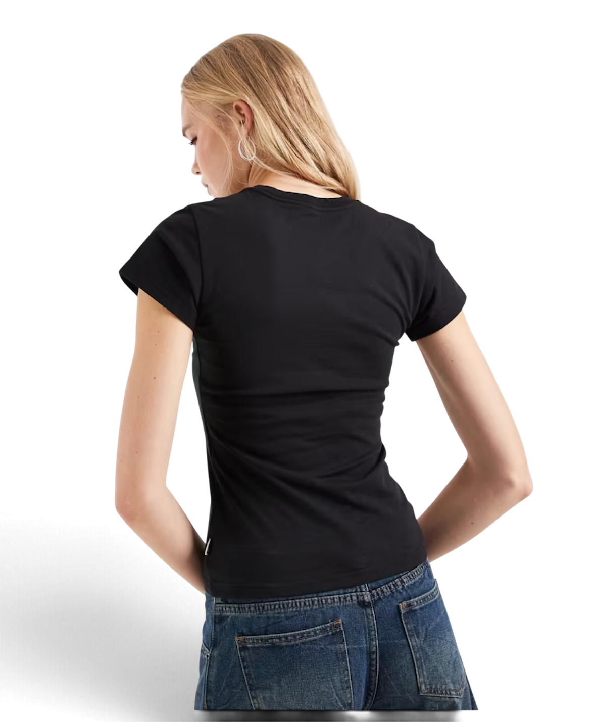 Wrangler Shrunken Band Tee Jet Black