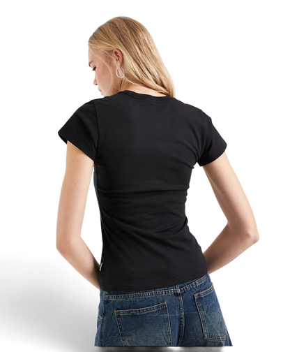Wrangler Shrunken Band Tee Jet Black