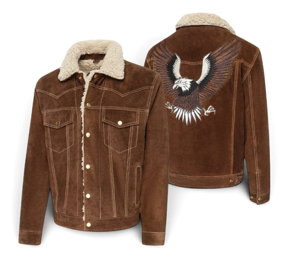 Decker Brown Jacket Stars and Stripes
