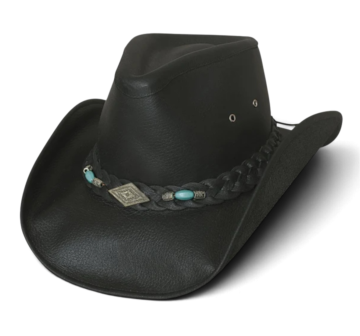 Black Bullhide Royston Rodeo Leather Hat