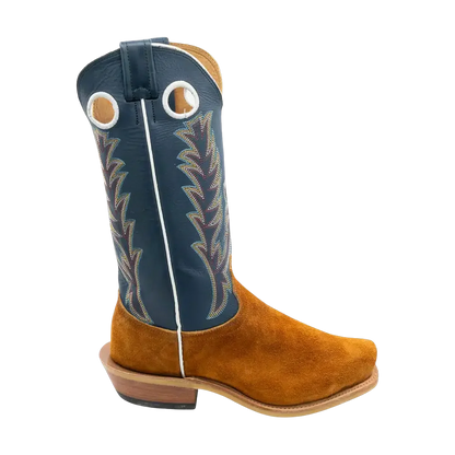 Fenoglio Boots – Red Brown Roughout w/ Blue Bios