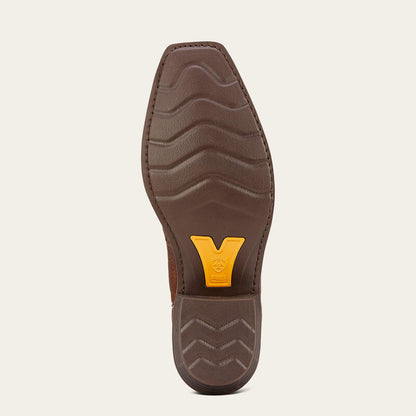 Heritage Roughstock Brown Oiled Rowdy Square Toe Western Boot