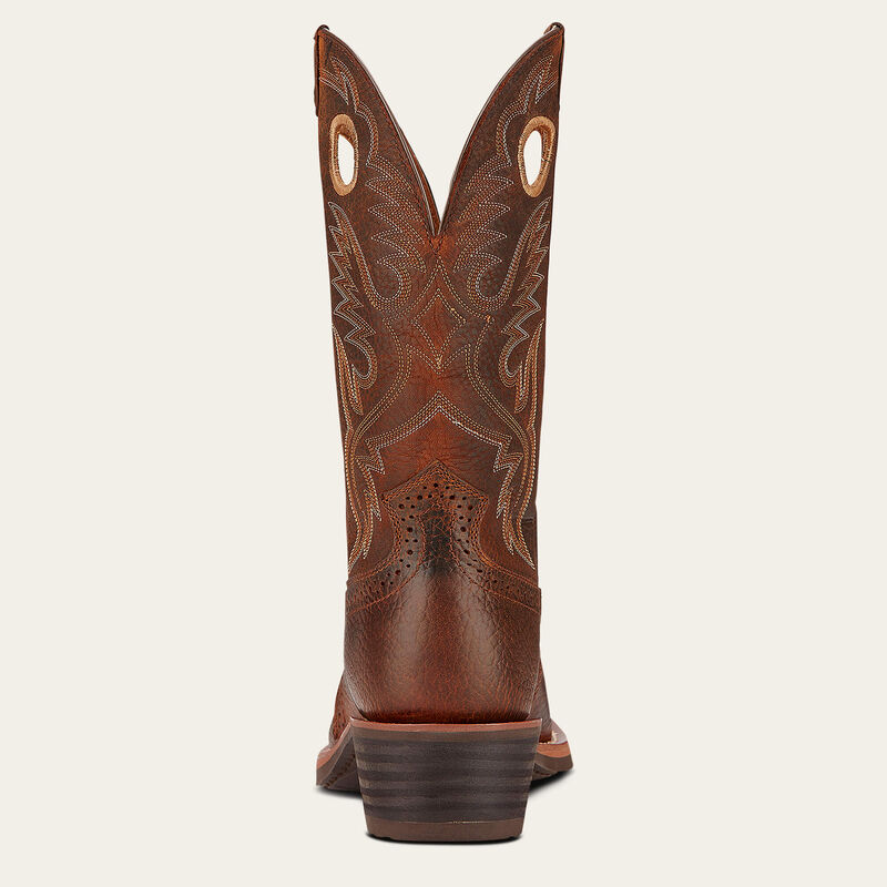 Heritage Roughstock Brown Oiled Rowdy Square Toe Western Boot