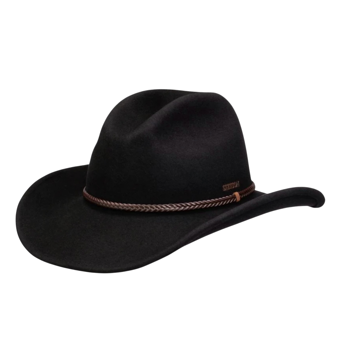 Stetson Western Gus westernhatt i ullfilt med sluttande Gus-kulle och mule kick
