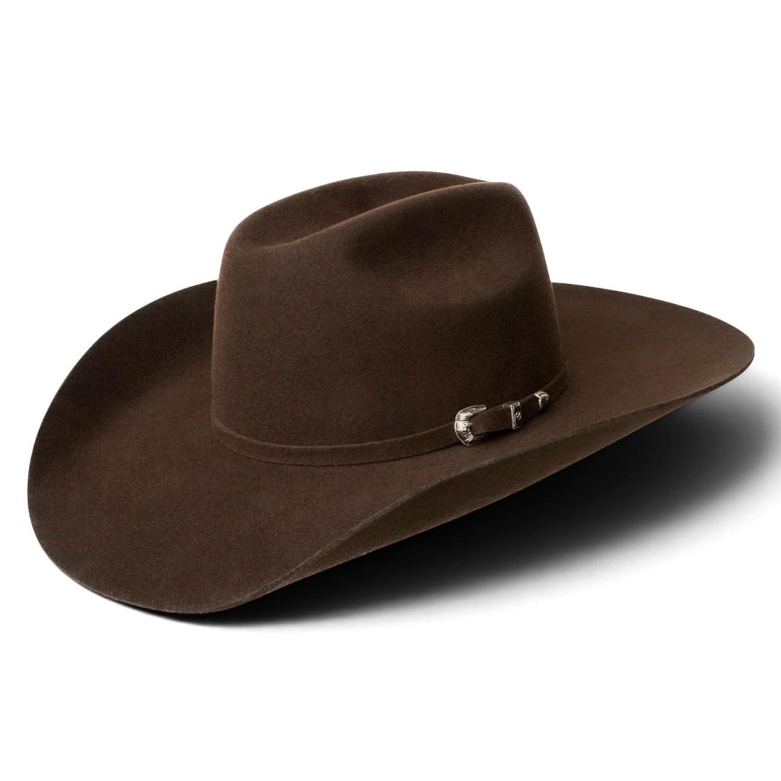 Bailey Luzerne 3X westernhatt i chokladbrun ullfilt med Long Oval Cheyenne-kulle