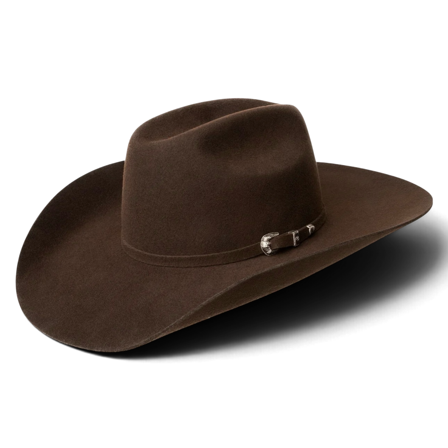 Bailey Luzerne 3X westernhatt i chokladbrun ullfilt med Long Oval Cheyenne-kulle