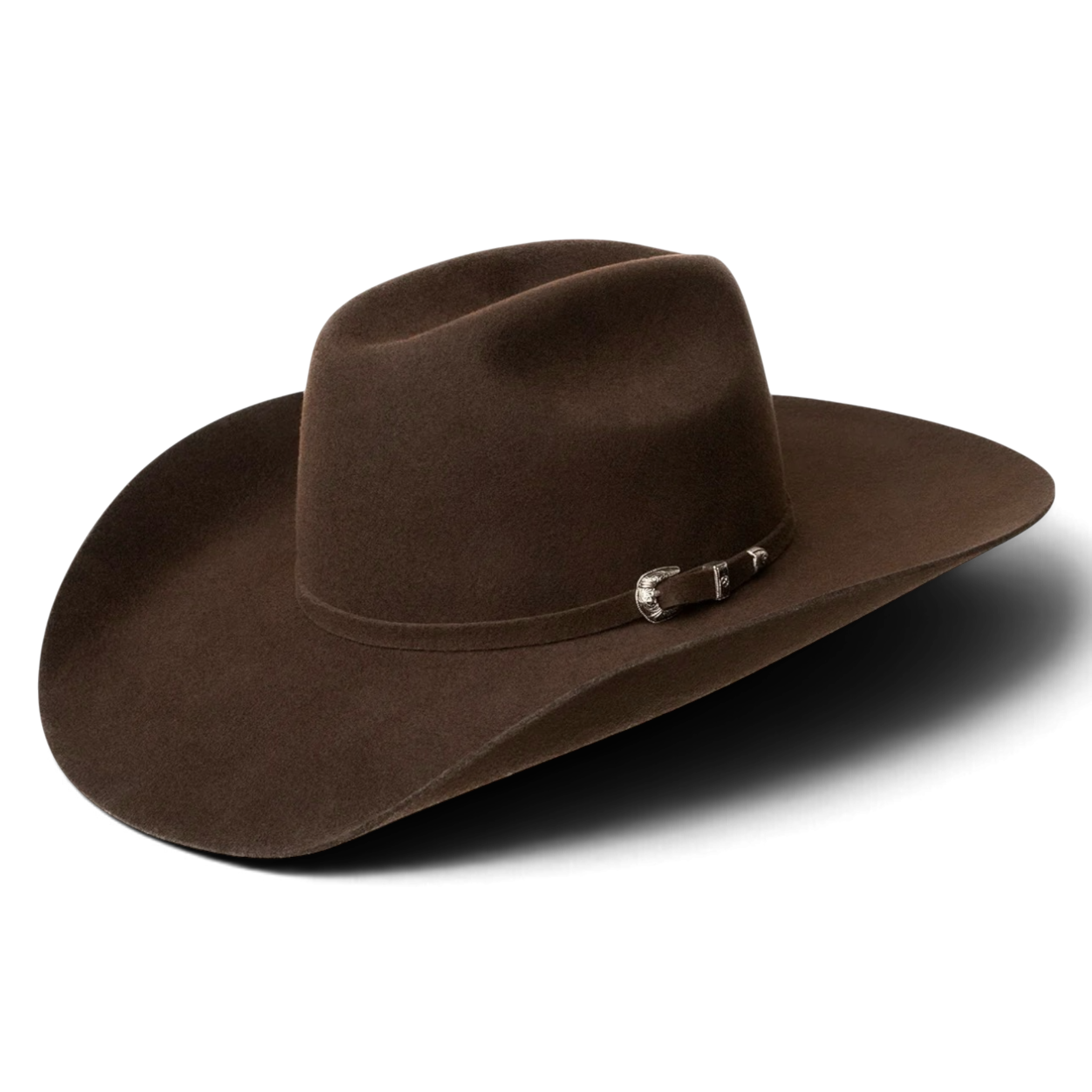 Bailey Luzerne 3X westernhatt i chokladbrun ullfilt med Long Oval Cheyenne-kulle