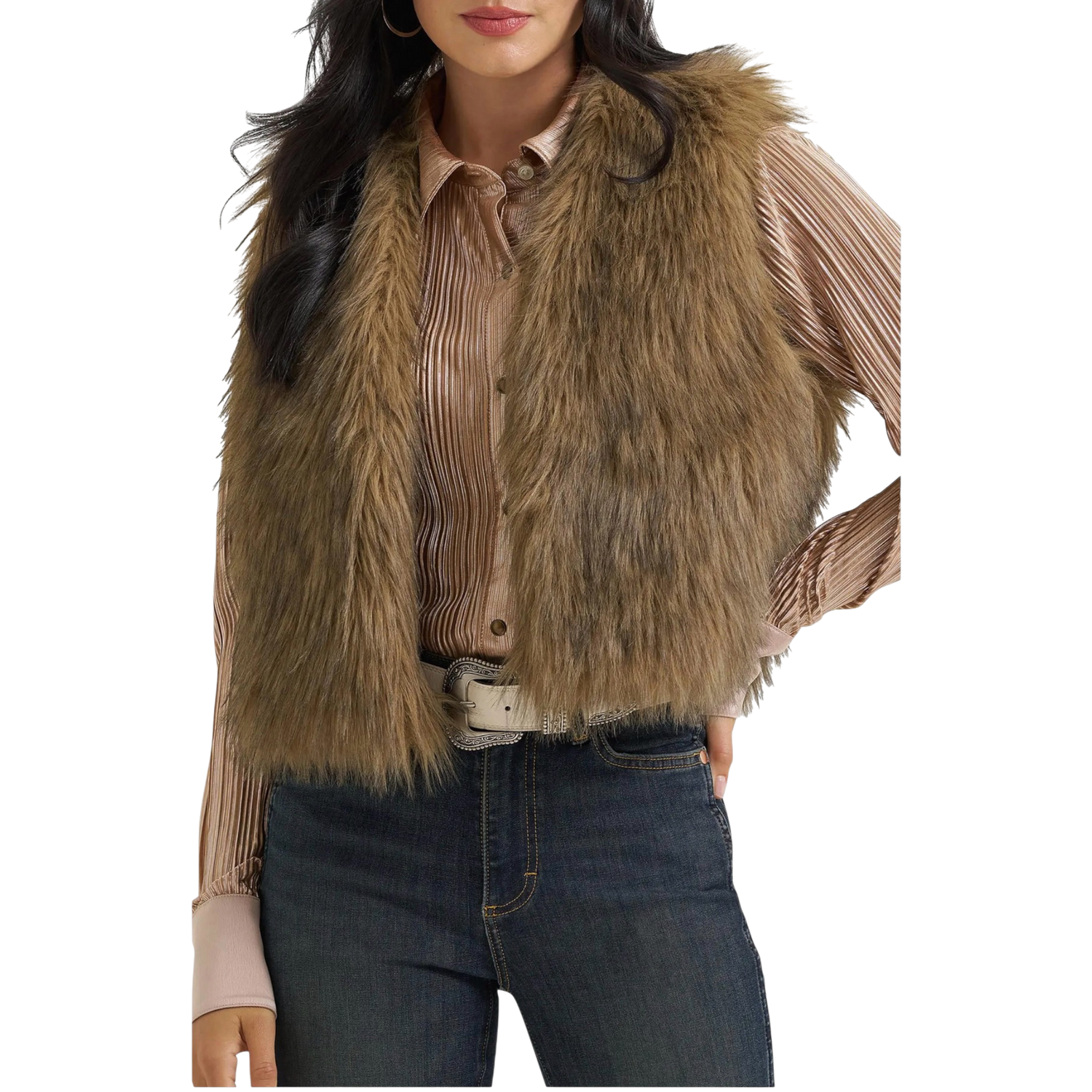 Wrangler Faux Fur Vest