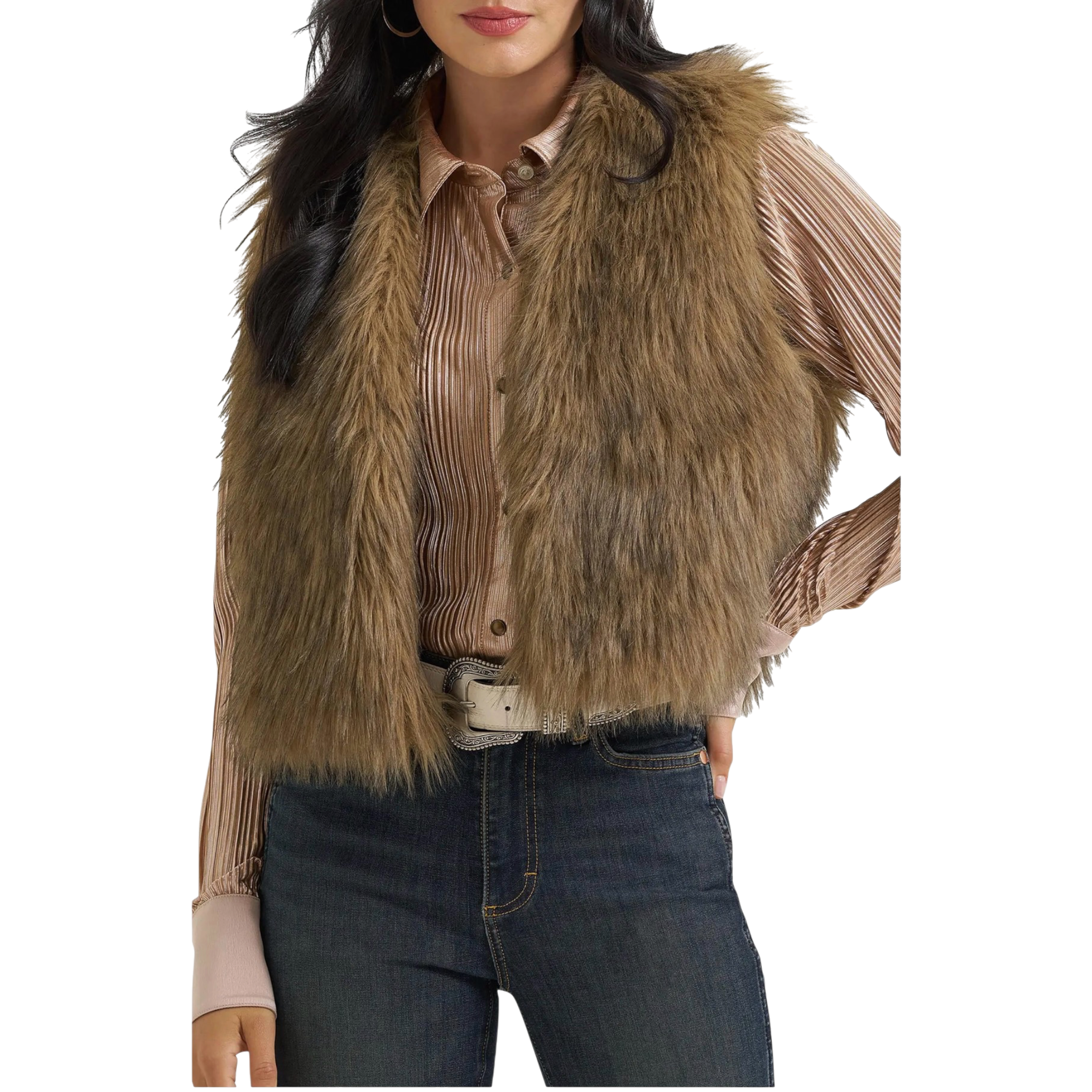 Wrangler Faux Fur Vest
