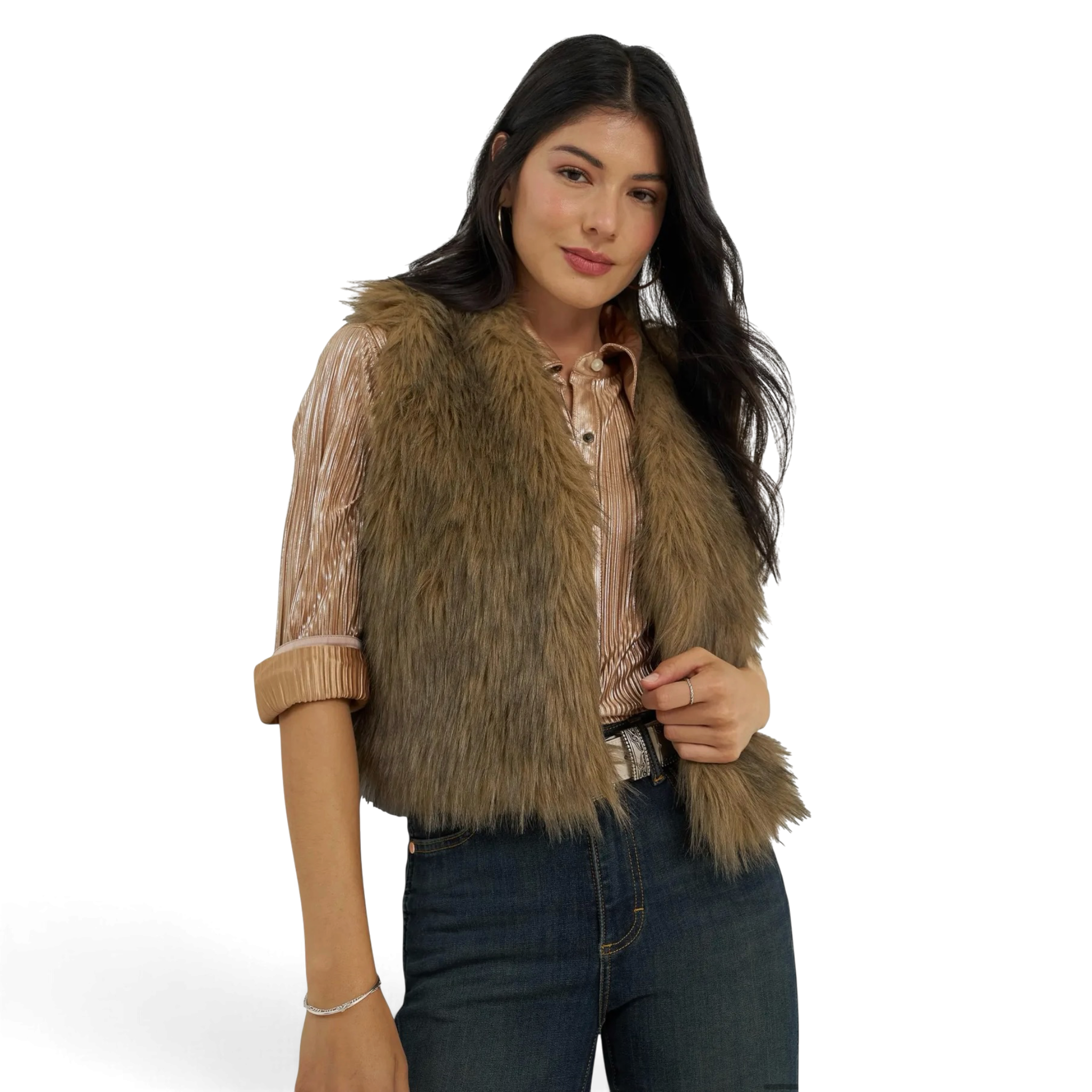 Wrangler Faux Fur Vest