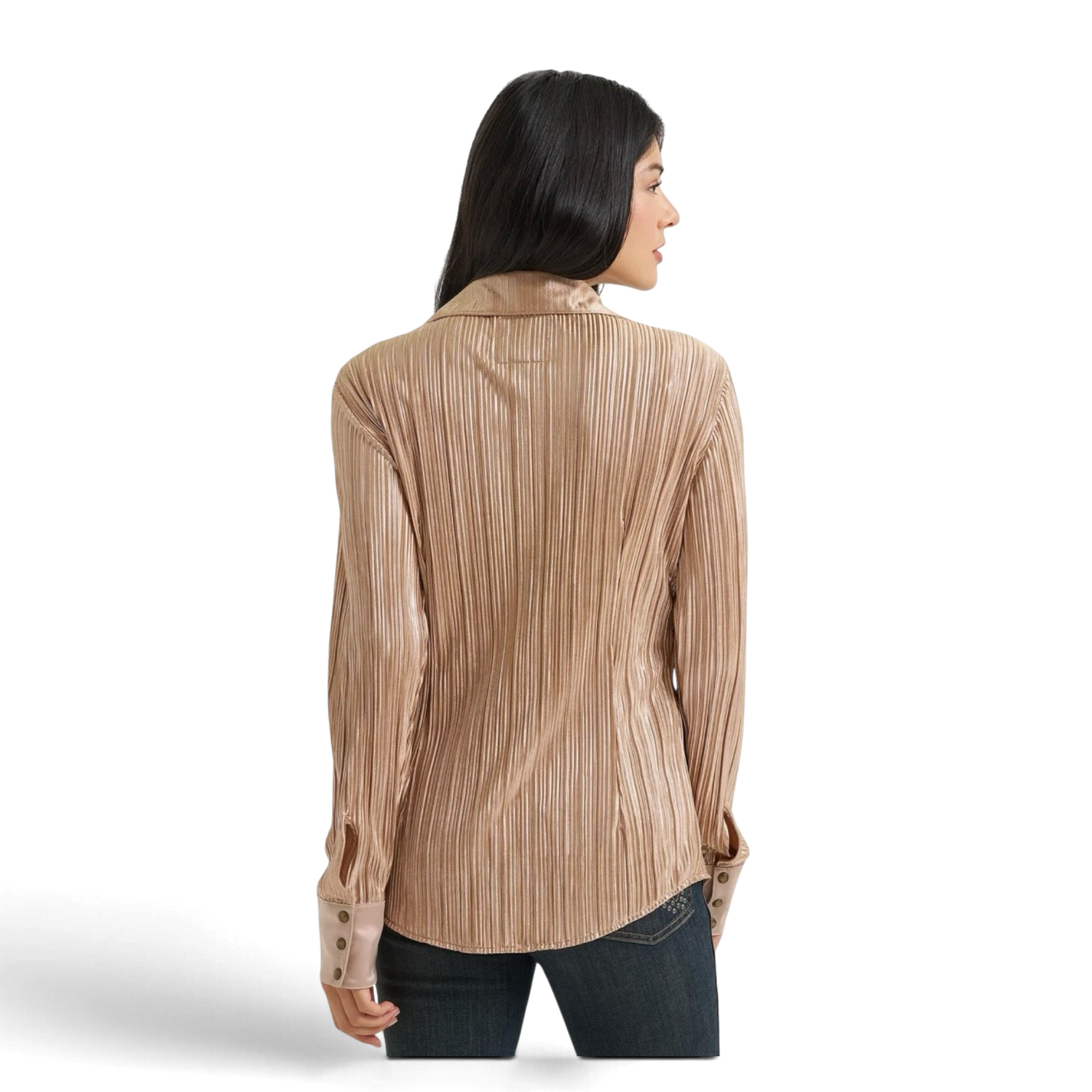 Wrangler X Lainey Wilson Ladies Rose Gold Snap Shirt