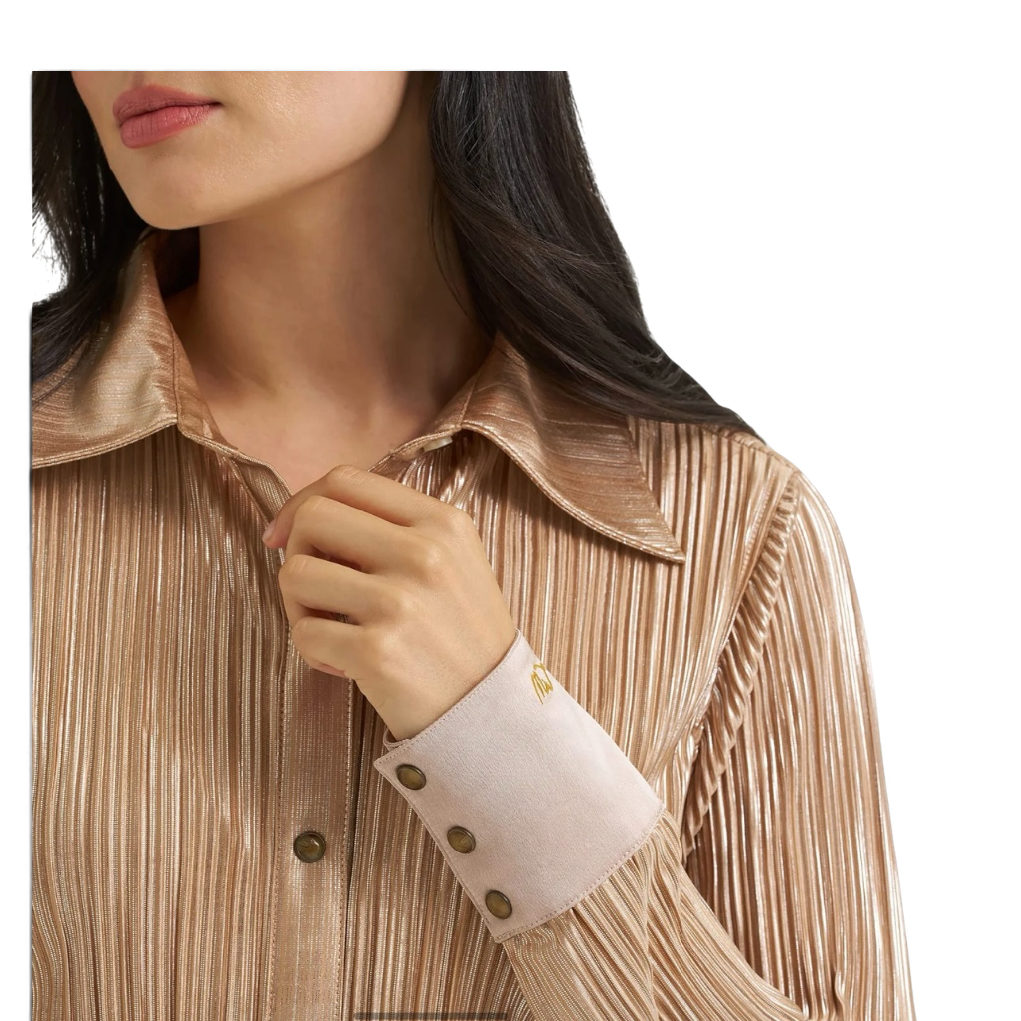 Wrangler X Lainey Wilson Ladies Rose Gold Snap Shirt