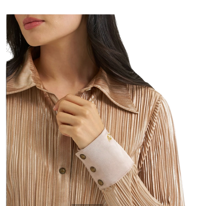 Wrangler X Lainey Wilson Ladies Rose Gold Snap Shirt