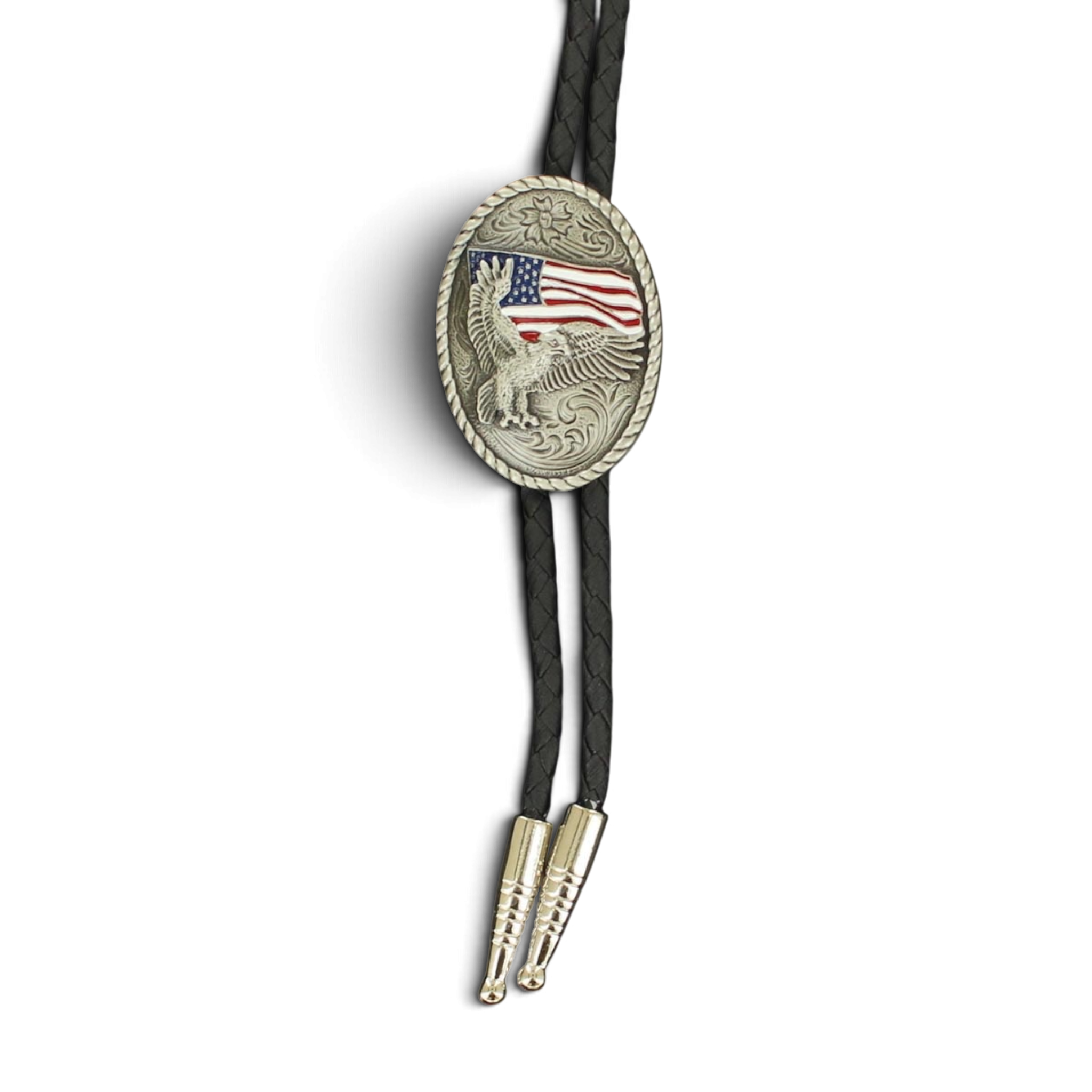 Bolo Tie Flying Eagle Flag