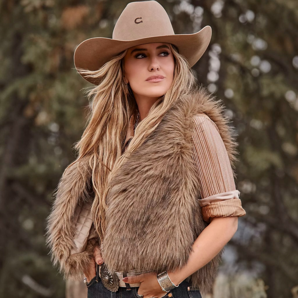Wrangler Faux Fur Vest