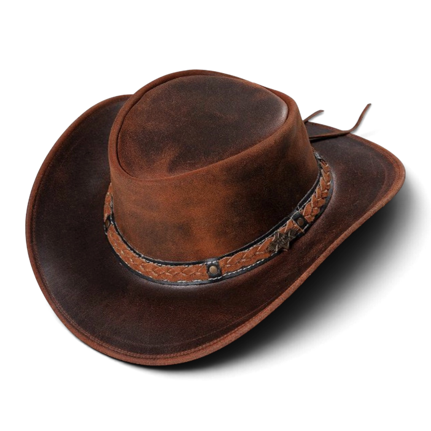 Butch Leather Cowboy Hat