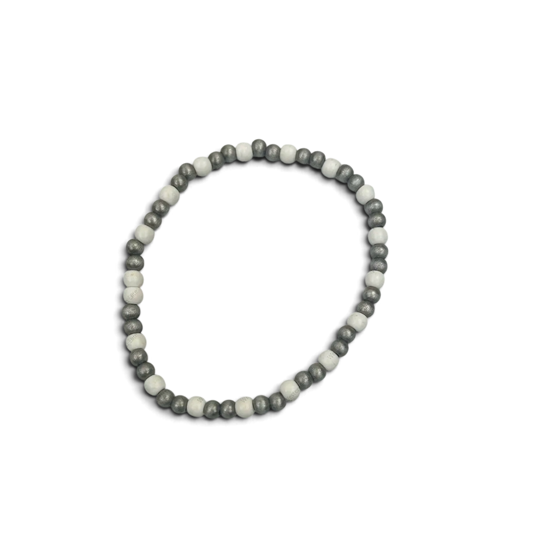 Silver Navajo-pärla med vita pärlor Armband