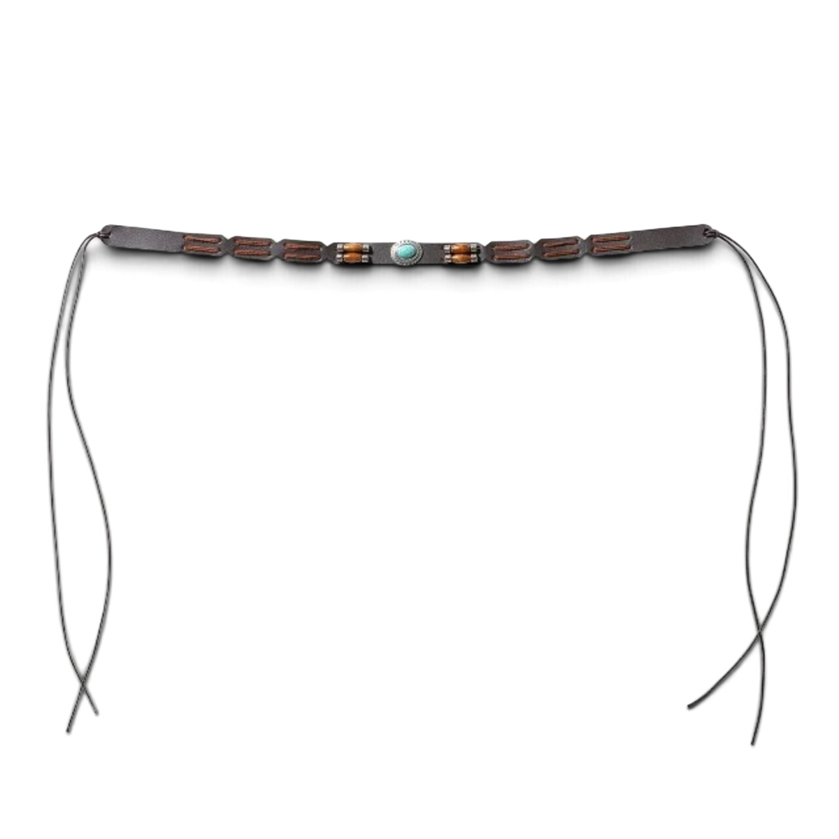 Hattband Turquoise Pearl